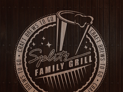 Splitz Family Grill Growler Logo Close Up