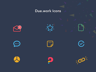 Due.work Animated Icons animation branding logo motion graphics