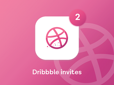 2 Dribbble Invitations design dribbble dribbble invitation invitation invite