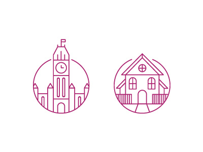 House + Parliament Icon set