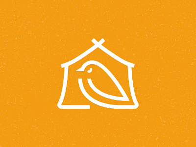 Tent + Bird icon bird branding icon logo tent