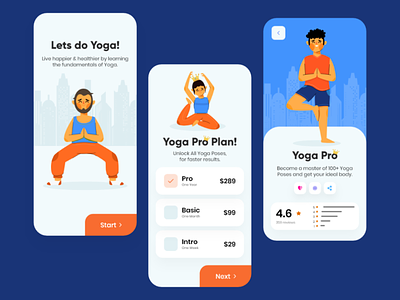 Yoga App Concept | Uplabs Challenge android app app design creative design illustration mobile app ui vector yoga youtube
