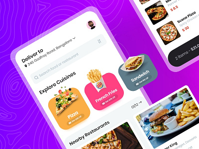 Food Delivery Mobile App Concept