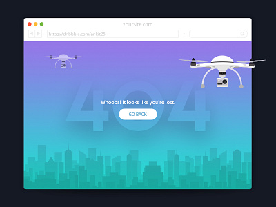 404 Page not found 404 creative drone error gradient latest not found page typography web page
