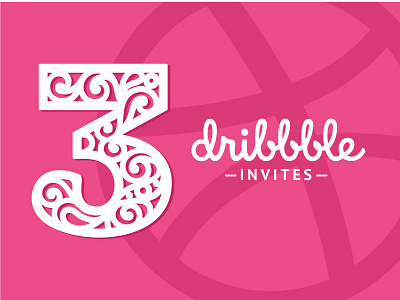 3 Dribbble Invite to Giveaway