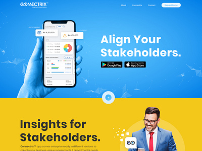 Connectrix App Website Design