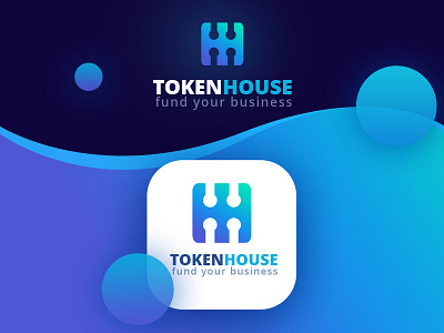 Token House Logo bitcoin blockchain branding capital crypto identity logo logotype token