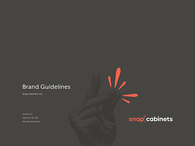 Snap Cabinets - Branding Design apparel brand design brand identity branding design system logo logo design stationery style guide vehicle graphics