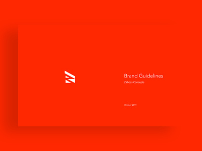 Style Guide - Zaboss brand development brand identity branding corporate identity design system logo design logo designer style guide typogaphy