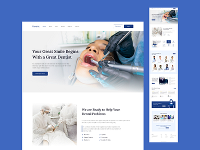 Dental Clinic Landing Page Design