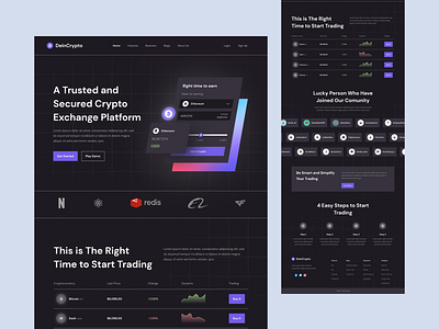 Crypto Exchange Website Design