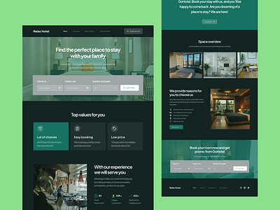 Hotel Landing Page Design custom web design figma hotel book hotel booking hotel booking web hotel booking website design hotel website landing page design tour hotel ui ui ux ui ux design web design website design