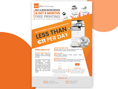M2 Office Technology Printer Advert