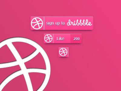 Dribbble Button designs, themes, templates and downloadable