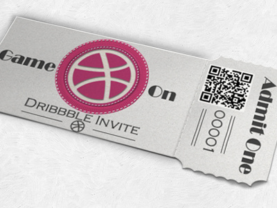 One Invite admit one dribbble invite invite