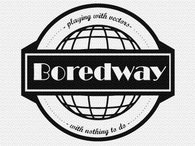 Boredway bored boredway broadway logo vector