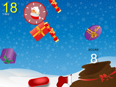 Xmasgame bucket christmas flash game gifts sack