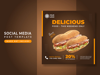 Social Media Template Food