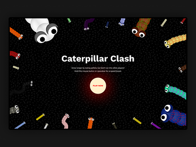 Caterpillar Clash cartoon caterpillars character design games multiplayer