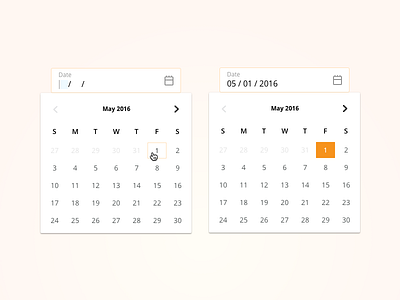 Calendar Picker calendar calendar picker design light calendar picker minimal simple calendar ui