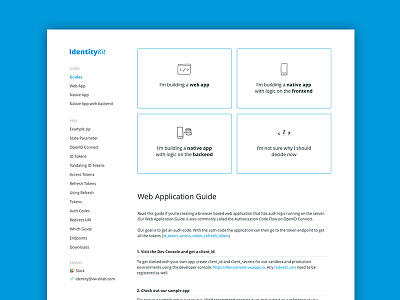 SSO Service Developer Portal dev portal documentation sketch icons sso web docs