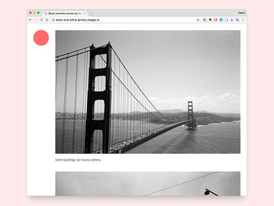 black-and-white-photos.cfapps.io minimal photography site photos simple grid layout