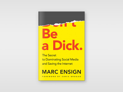 Be A Dick book cover book cover design non fiction