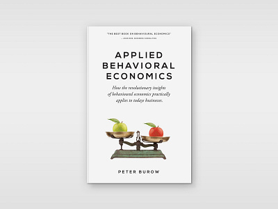 Applied Behavioral Economics book cover book cover design non fiction