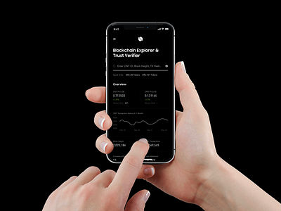 Blockchain Explorer Dark Theme - Mobile