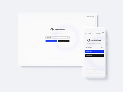 OPENOCEAN 2.0 - DeFi Currency Exchange app bitcoin blockchain btc crypto minimal minimalist ui ux wallet