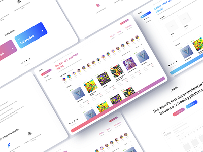 CROSS - Blockchain NFT Landing Page & Platform Dashboard