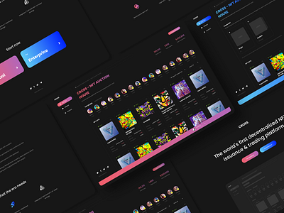 CROSS - Blockchain NFT Landing Page & Platform Dashboard