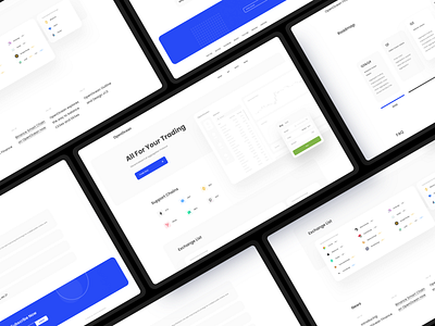 OpenOcean - Crypto Exchange Landing page app bitcoin blockchain btc crypto minimal minimalist ui ux wallet