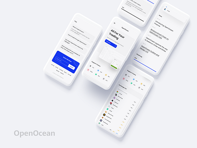 OpenOcean New Landing page app bitcoin blockchain btc crypto landingpage minimal minimalist ui ux wallet