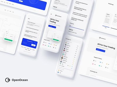 OpenOcean - Crypto Currency Swap 2.0 app bitcoin blockchain btc crypto design landingpage minimal minimalist ui ux wallet