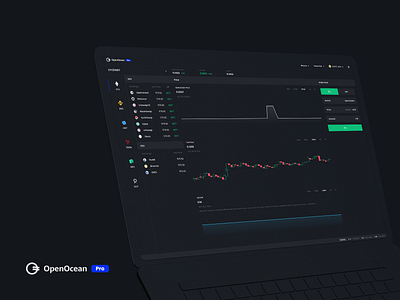 OpenOcean Pro 2.0 bitcoin blockchain btc crypto currency defi exchange landingpage minimal minimalist ui ux wallet