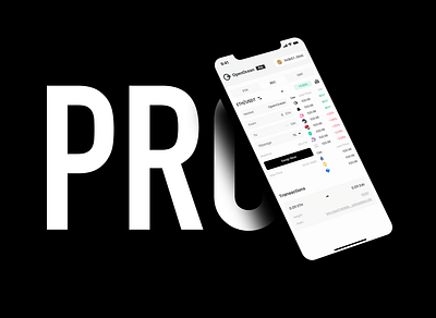 OpenOcean PRO dApp / Mobile app bitcoin blockchain btc crypto currency defi exchange minimal minimalist ui ux wallet