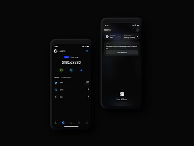 ONTO Wallet | Glass Style Explore app bitcoin blockchain btc crypto minimal minimalist ui ux wallet