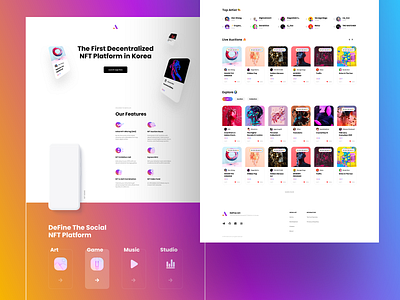 DeFine Art - NFT Platform Visual