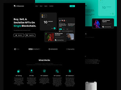 NFTBlockchain Landing Page