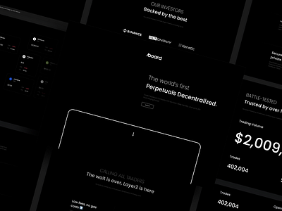 AboardEX - Decentralized Exchange Landing page bitcoin black blockchain btc crypto currency design dex exchange homepage landingpage minimal minimalist trade ui web website