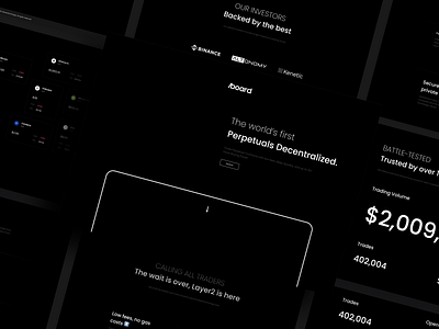AboardEX - Decentralized Exchange Landing page