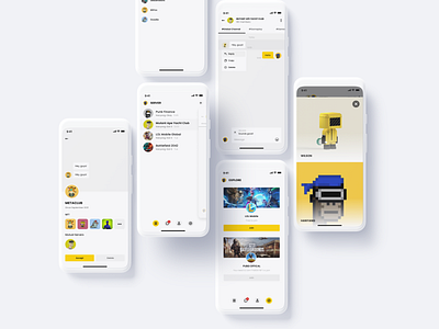 CyberChat App v2.0 | Web3 NFT Social App Design