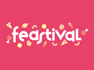Feastival branding festival food identity design logo