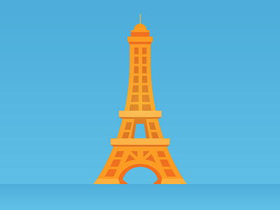 Parcel Force Illustration building delivery eiffel tower france french icon illustration parcel parcelforce paris post travel