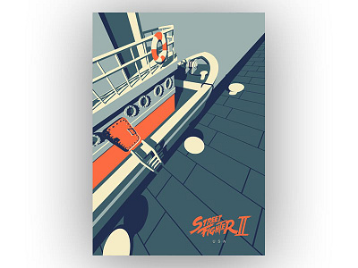 Streetfighter 2 - USA art fanart ken pop culture poster streetfighter usa video games