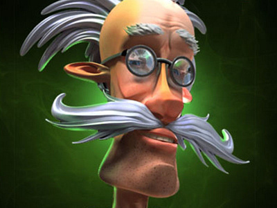 Character Development 3d character development professor scientist