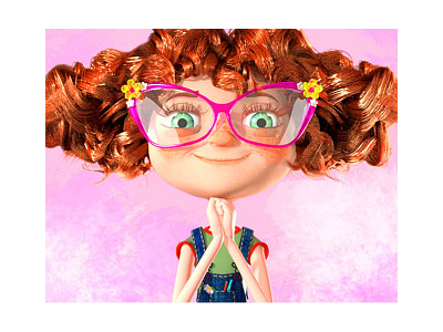 Gracie 3d children girl glasses red haired