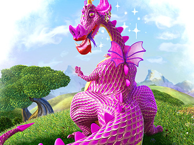 Dearie the Dragon 3d dragon fairytale magic