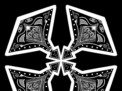 Stingray Mandala art design digital art drawing graphic design icon illustration ipad logo mandala procreate trippy design